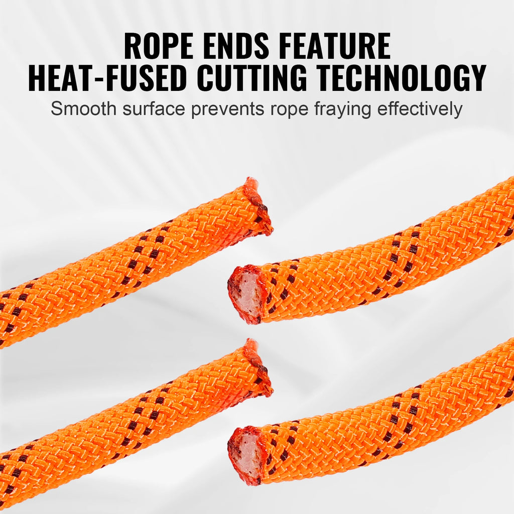 SucceBuy 120ft Dual-Weave Polyester Cord 3/8 1/2in 48-Strand Multi-Use Rope for Arborist.