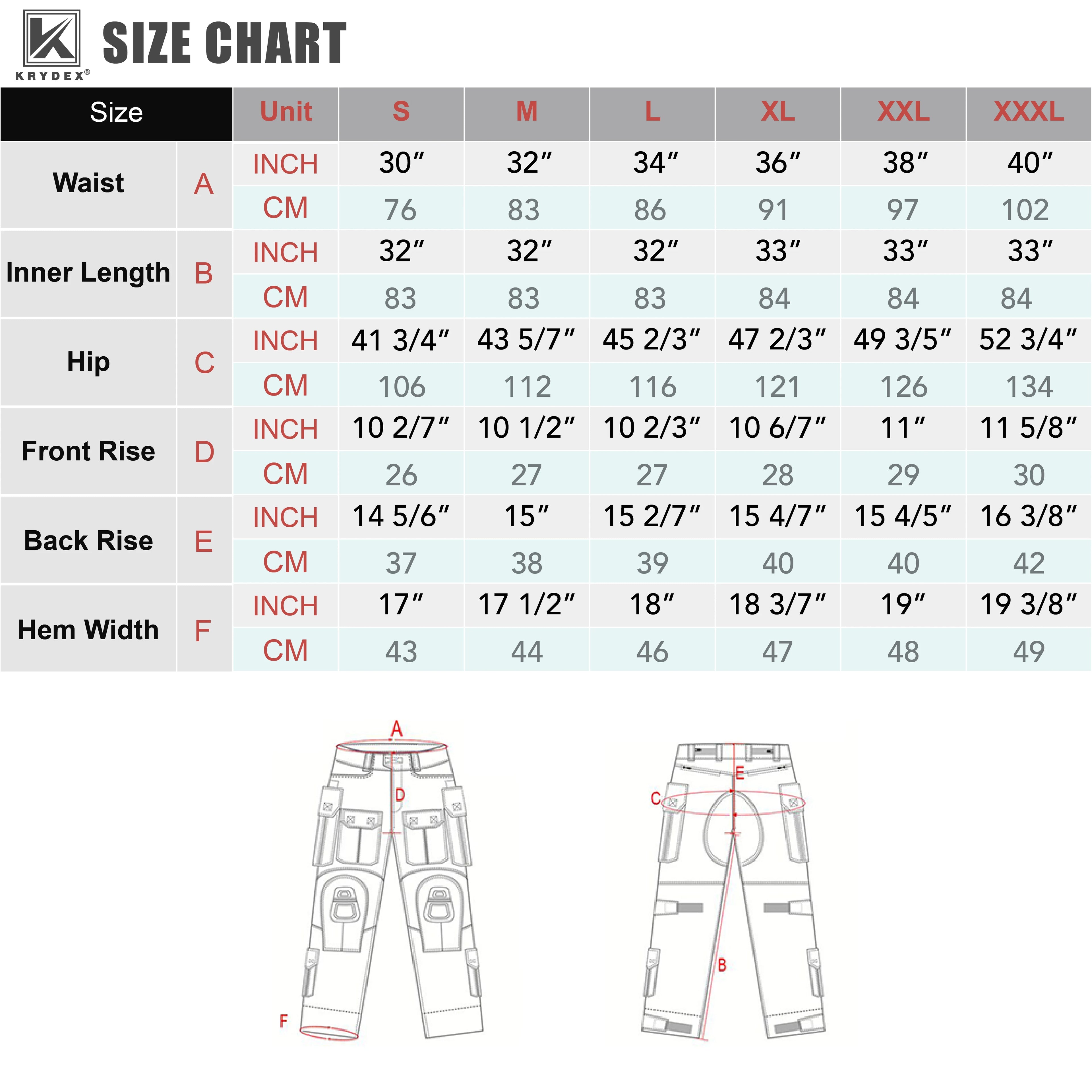 KRYDEX Camouflage Combat Uniform Clothing Hunting Hiking Tactical Shirt & Pants Suit Tiger Stripe Camo