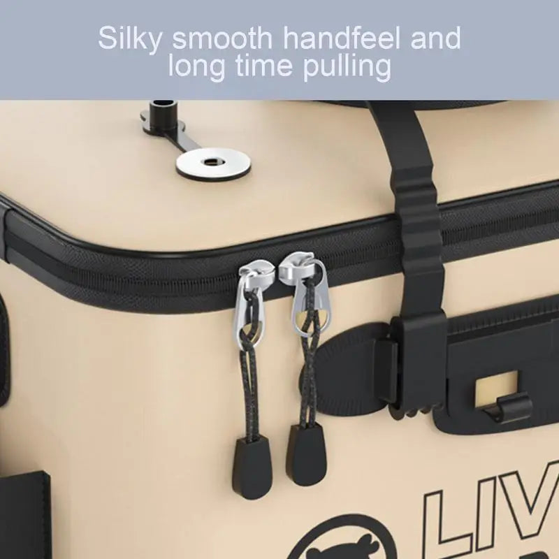 Folding Live Fish Bucket EVA Thickened Fishing Bucket Portable Water.