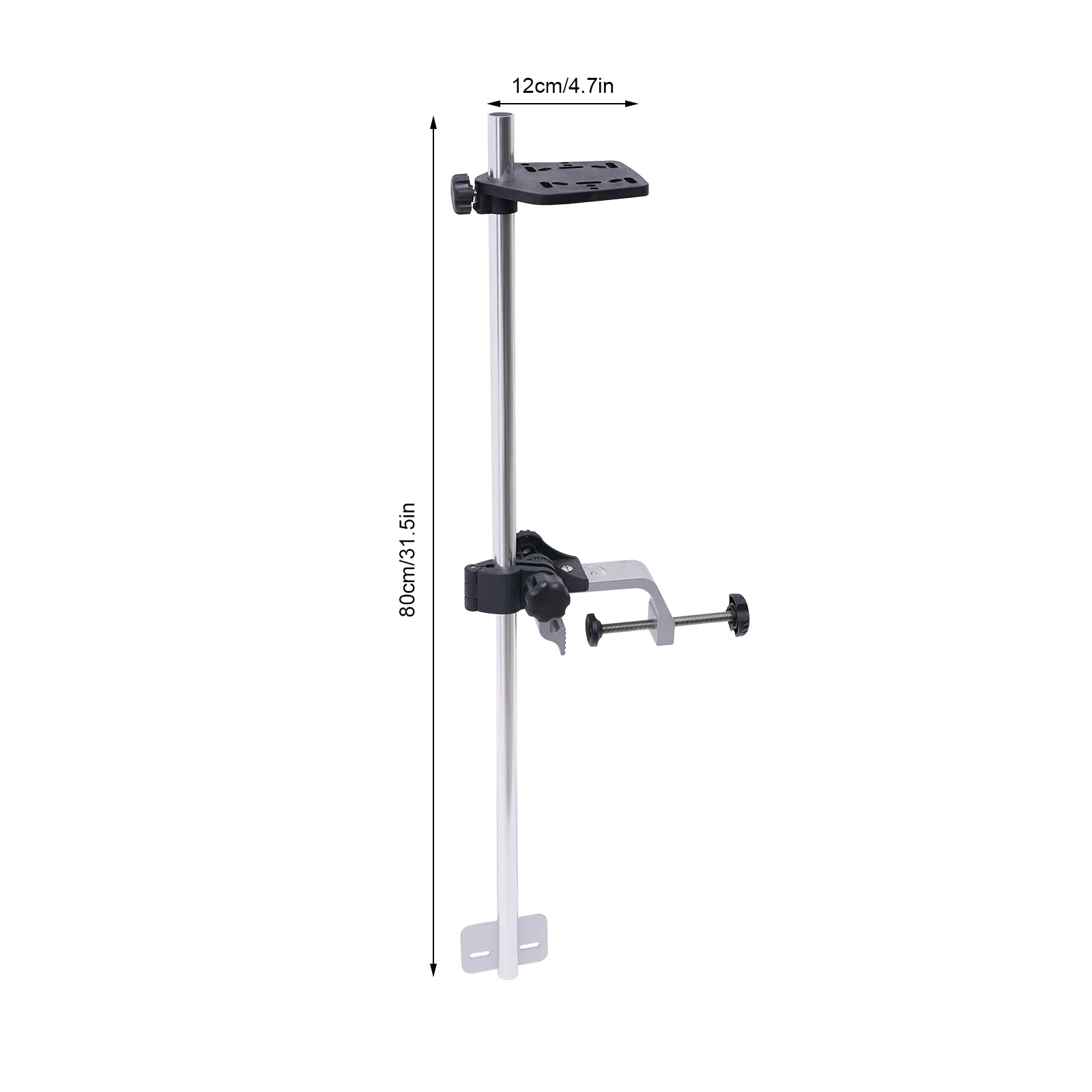 Universal 360° Rotatable Portable Transducer Mount Bracket for Fish Finder, Lightweight & Adjustable for Kayak Boat Fishing