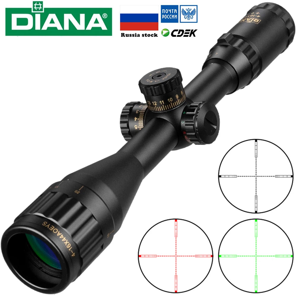 4-16X40 AOE Optics Hunting Riflescope Red&Green Dot Illuminated.