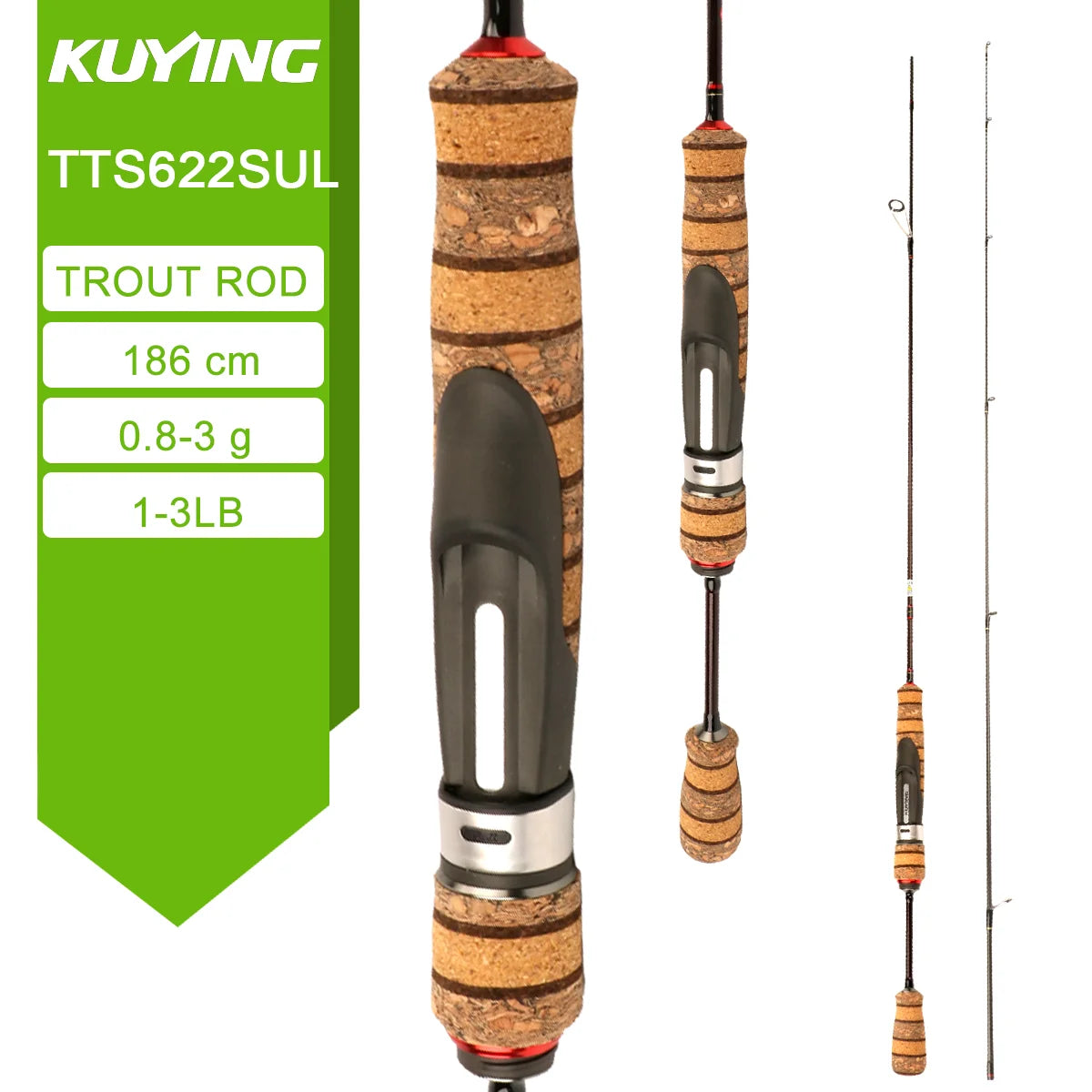 Fishing Rod Lure Cane Spinning Casting FUJI Carbon
