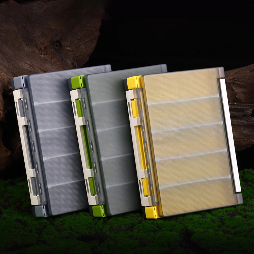 Double Sided Fishing Lure Jig Head Box Organizer with Adjustable Dividers.