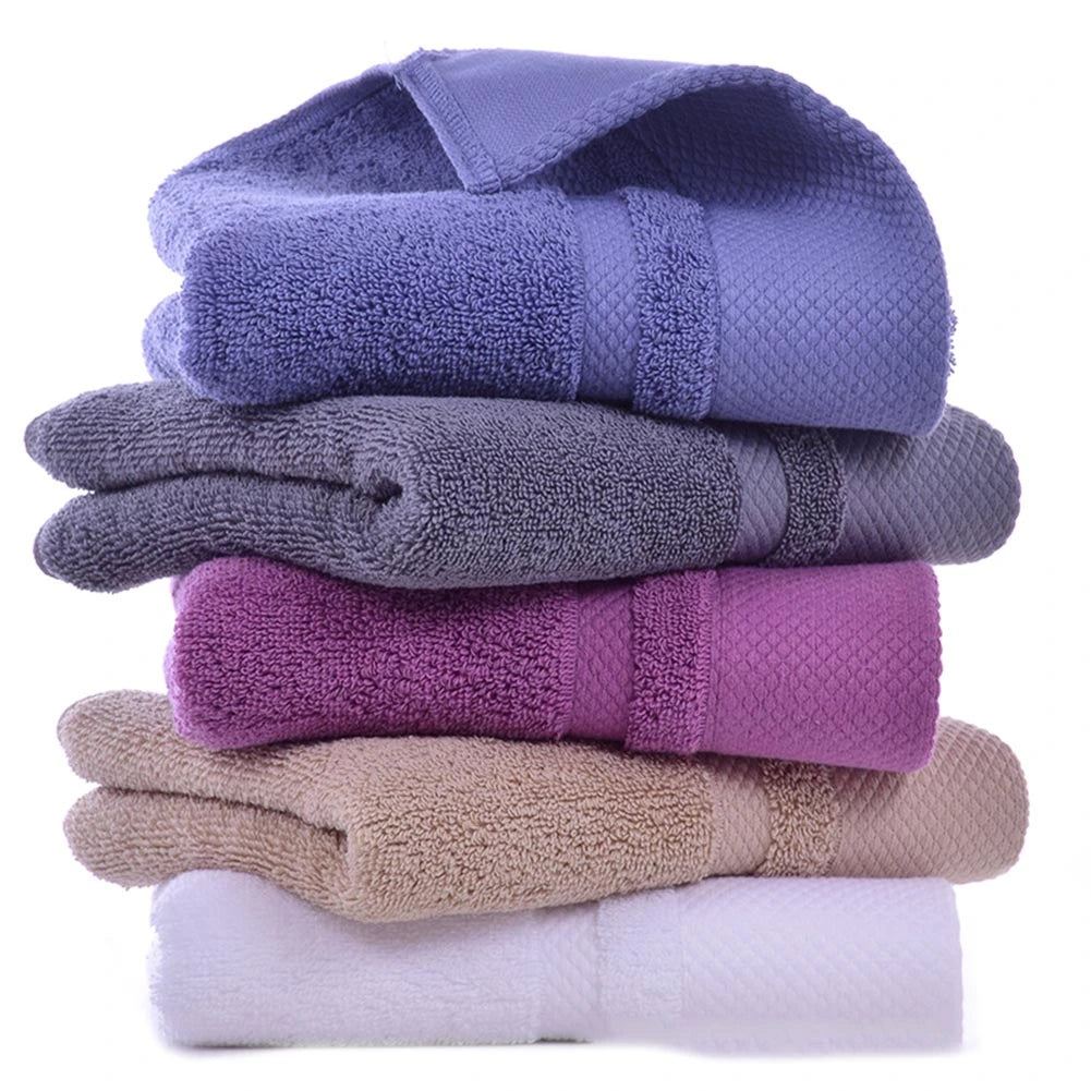 Solid Color Cotton Super Absorbent Hand Towel Face Hand Towel Thicken.