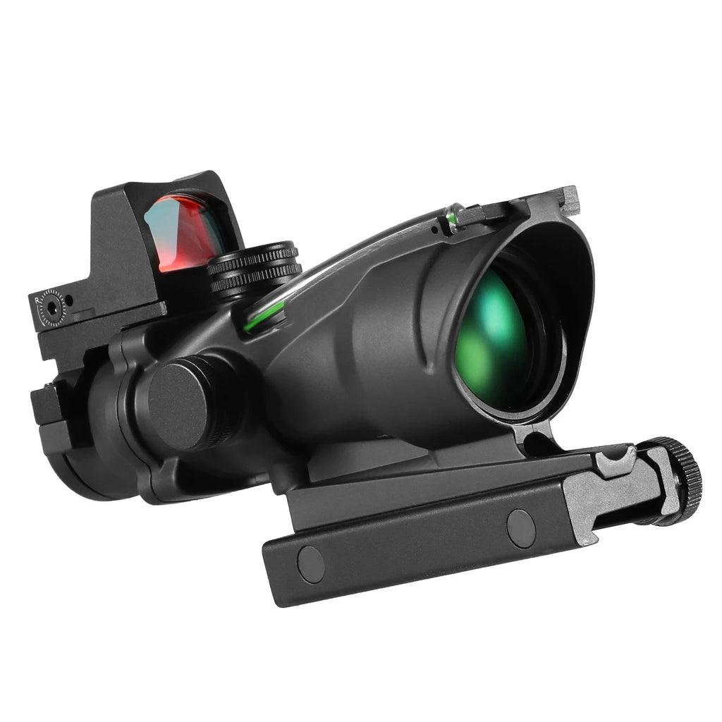 Adjustable 4x32 Red Dot 1x 4x Scope  Red Dot Tactical Scope 20mm Rail Scope for Hunting