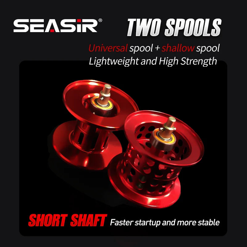 Seasir Mansory Ultralight Baitcasting Reel - 146g Carbon Fishing Reel