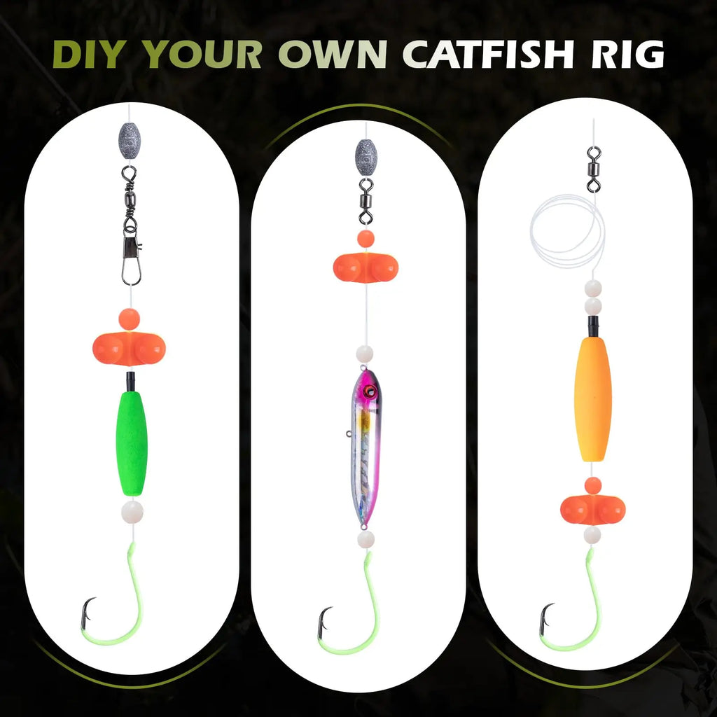 Goture Catfish Rig DIY Making Kit Bank Fishing Catfishing Tackle Catfish.