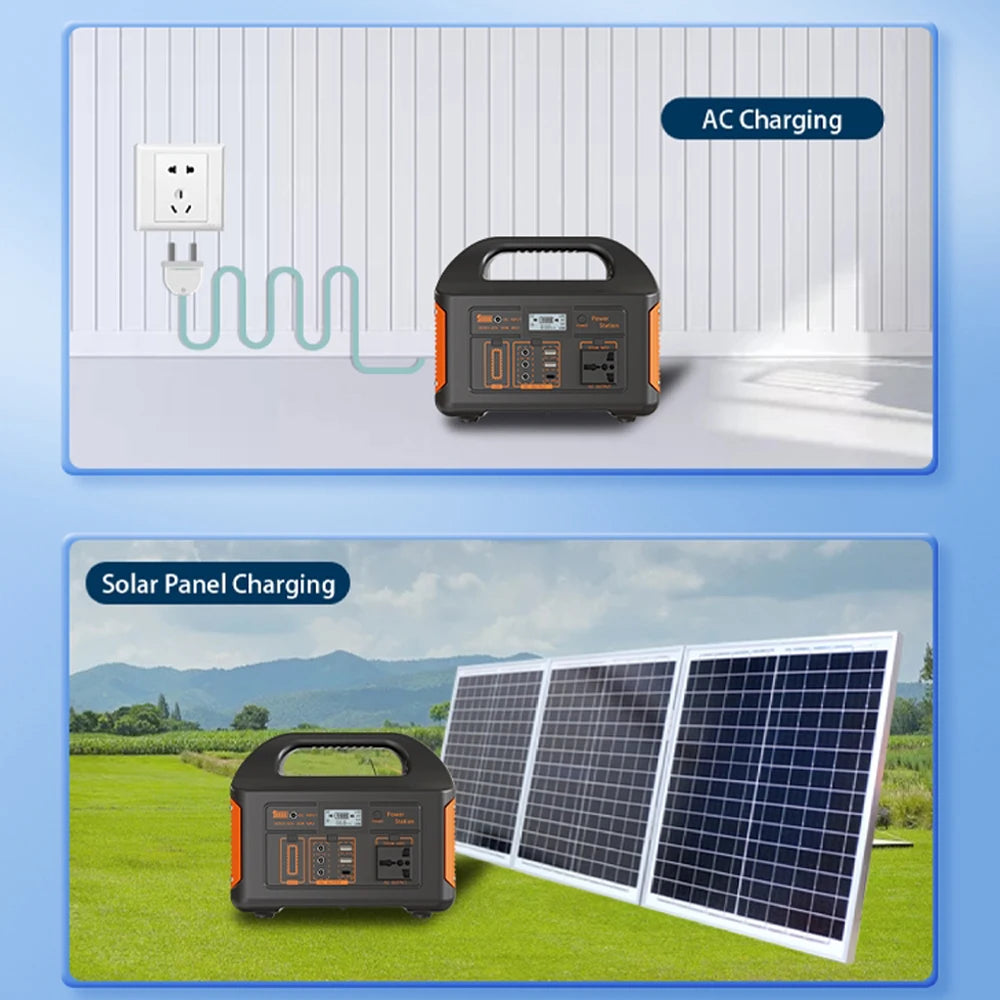 GaiaRay Portable Power Station 300W 500W 256Wh LiFePO4 Battery Outdoor.