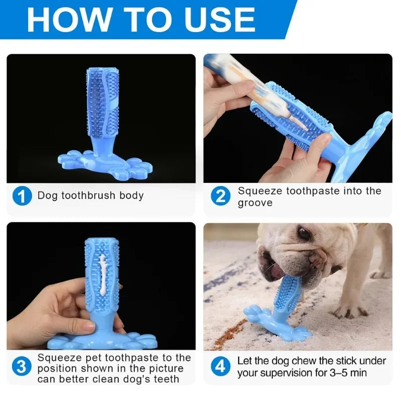 Pet Dog Cactus Interactive Rubber Chew Toys For Small Large Dogs Tooth Cleaning Toothbrush.