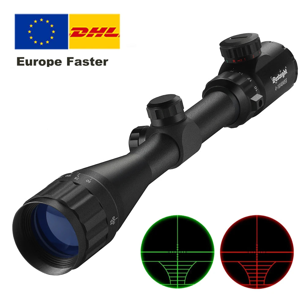 Aquilifer 3-9x40 Hunting SFP Scope with ED Glass Red Green.