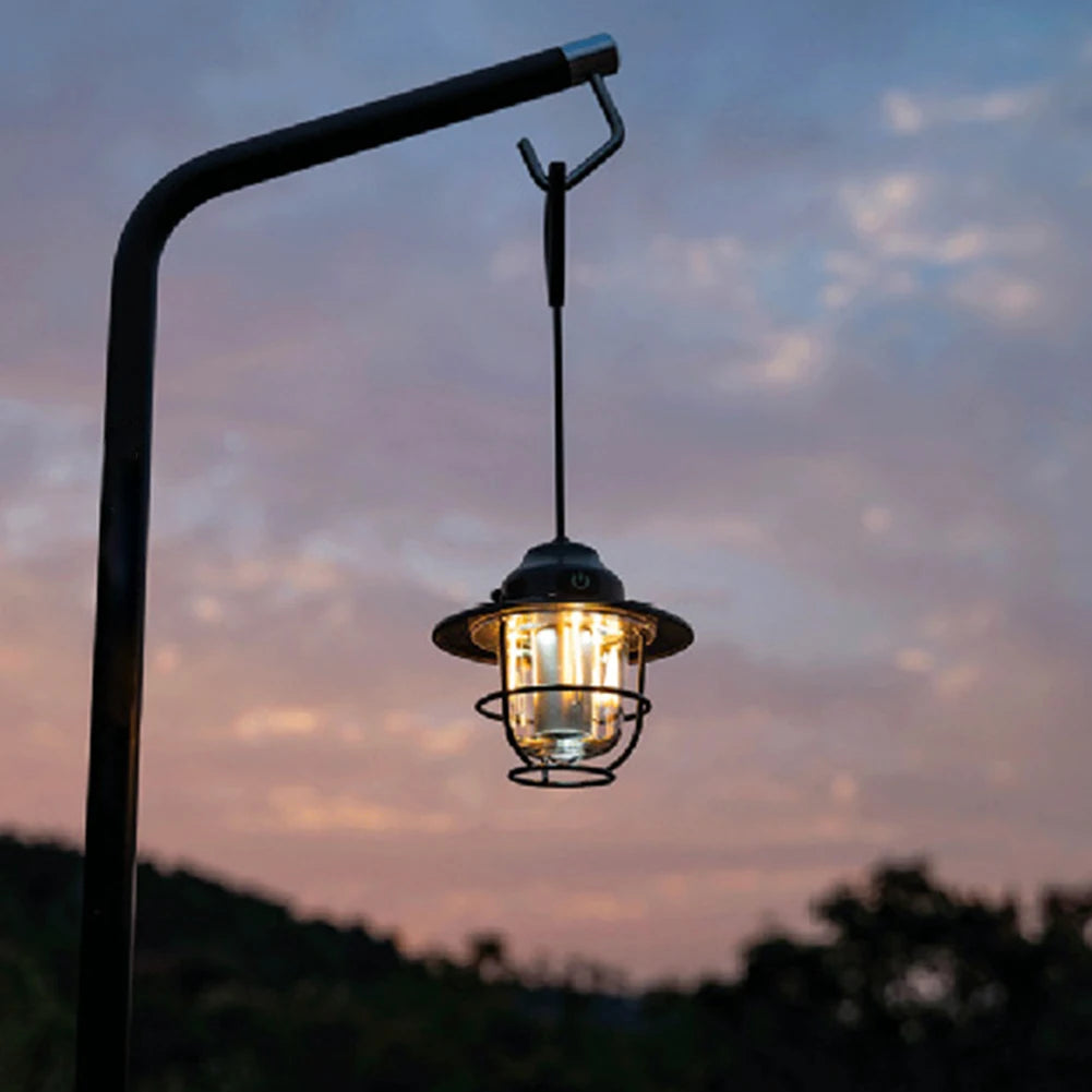LED Camping Lantern Dimming Emergency Lamp Type C Charging Retro Camping.