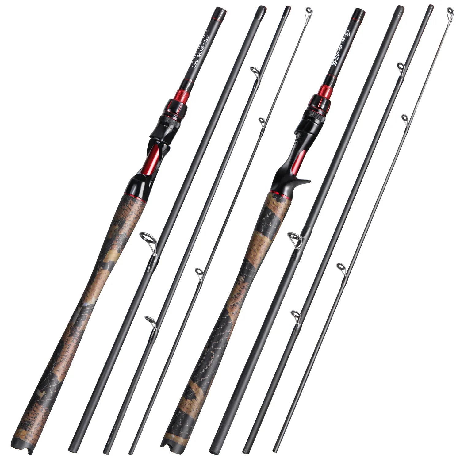 Casting Fishing Rod Ultralight Weight Carbon Fiber for Travel Freshwater Fishing