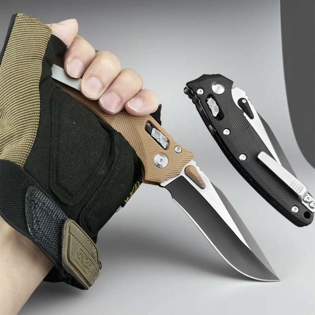 Micro MSI Folding Pocket Knife Nylon Fiber Outdoor Rock Climbing.