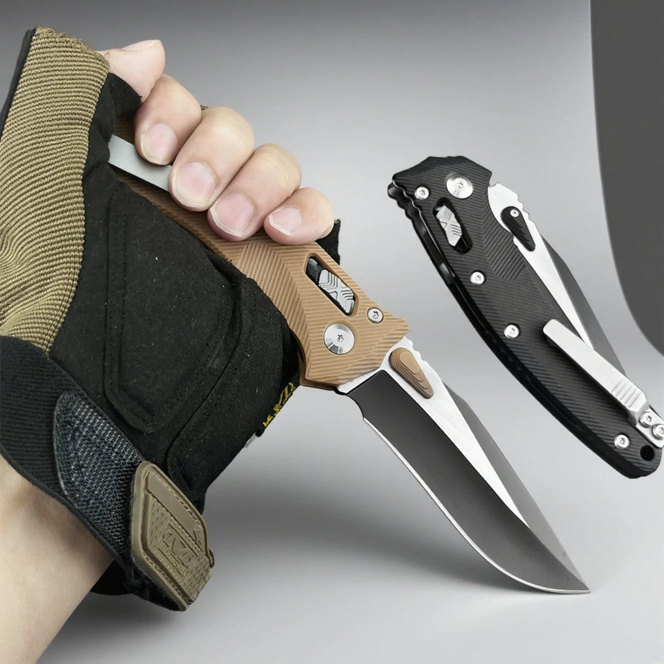 Micro MSI Folding Pocket Knife Nylon Fiber Outdoor Rock Climbing.