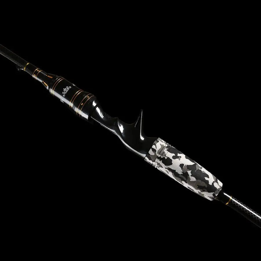 Series Camo Legend 2Piece 7Feet Casting Rod 24 Ton Carbon Fiber Baitcasting with 2 Tips Medium and Medium Heavy Portable Bass Fi