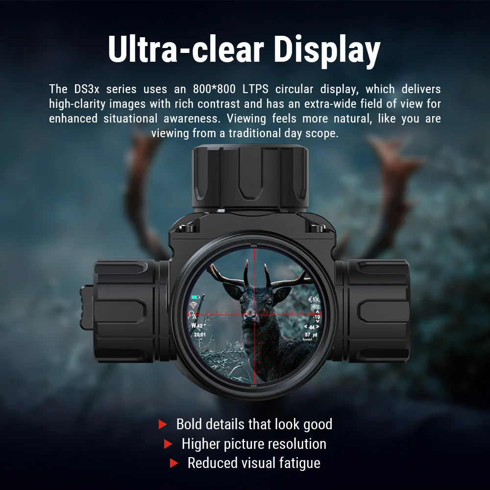PARD DS35 LRF Night Vision Scope Hunting Rangefinder with Ballistic Calculator