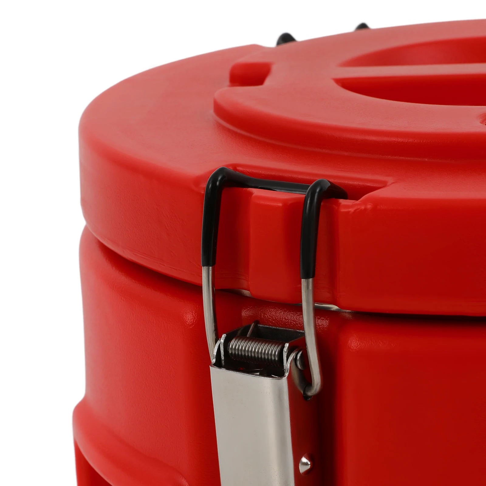 Red 10L 304 Stainless Steel Insulated Beverage Dispenser with Faucet, 8-12 Hours.