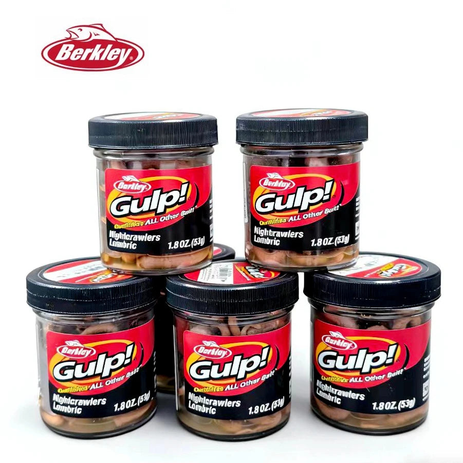 Original Berkley GULP Nightcrawlers Lombric outfishes all other Bait 1.8OZ/53g Trout bait soft Lombric bait Sea bass bait