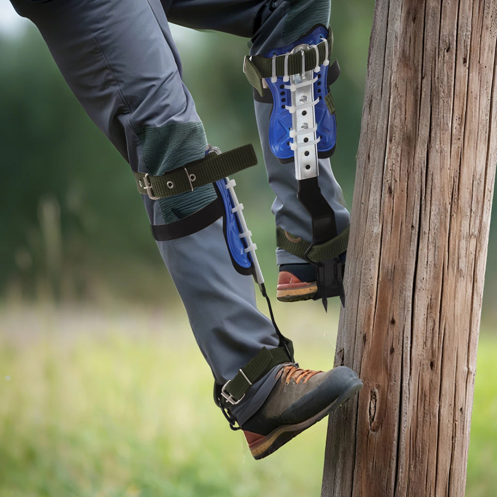 Tree Climbing Gear Adjustable Climbing Spike with Extra Multi-Functional Straps.