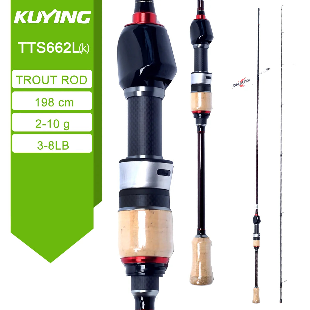 Fishing Rod Lure Cane Spinning Casting FUJI Carbon