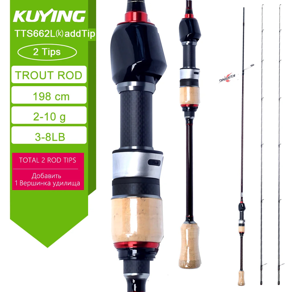 Fishing Rod Lure Cane Spinning Casting FUJI Carbon