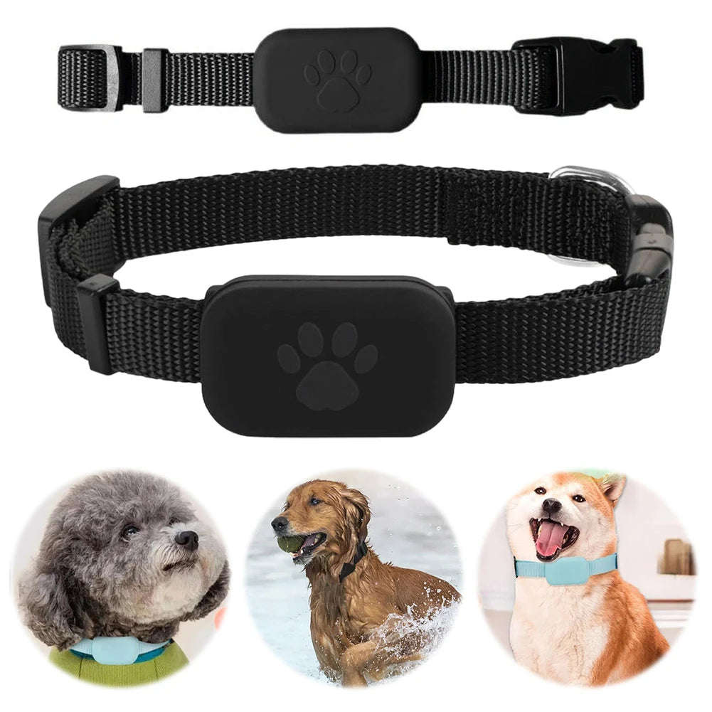 Pet GPS Tracker with Adjustable Collar Cat Locator Smart Pet Locator.