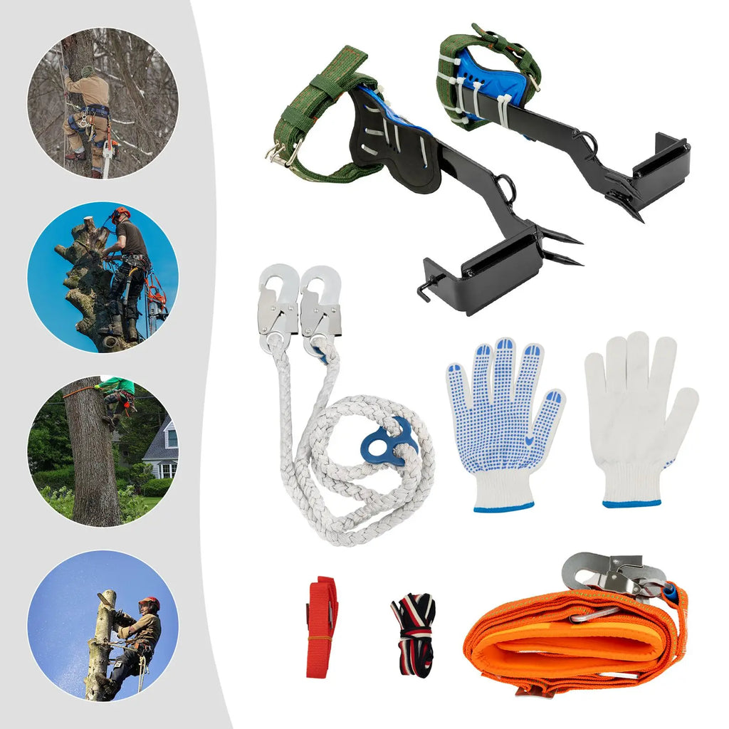 1-10Pair 5-Stud Anti Slip Crampons Snow Claw Shoe.