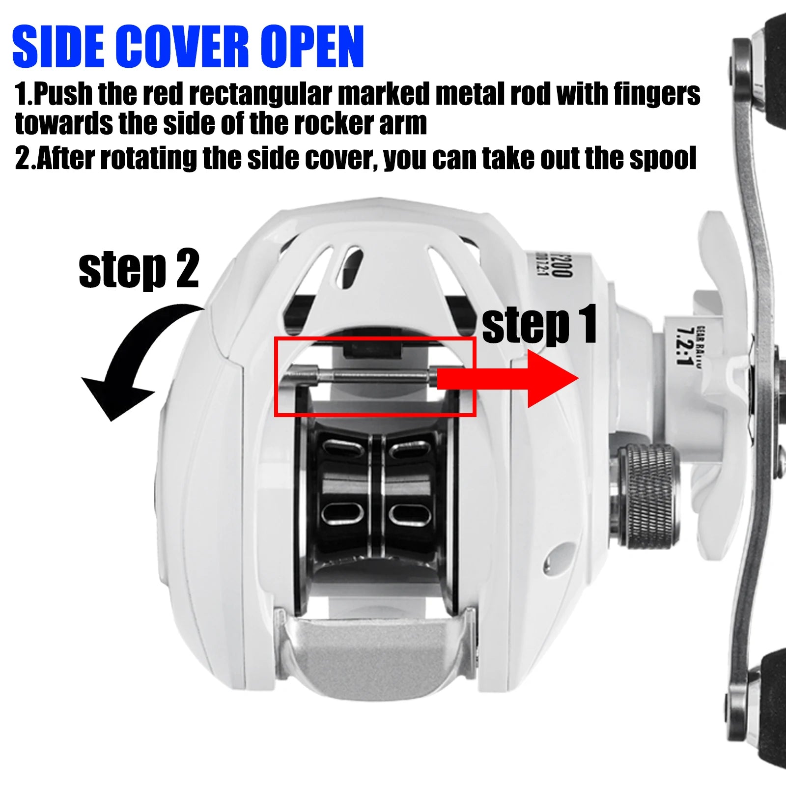 SAMOLLA New Baitcasting Reel Casting Fishing Reel Saltwater Long Shot.