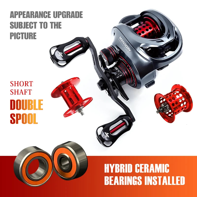 Seasir Mansory Ultralight Baitcasting Reel - 146g Carbon Fishing Reel