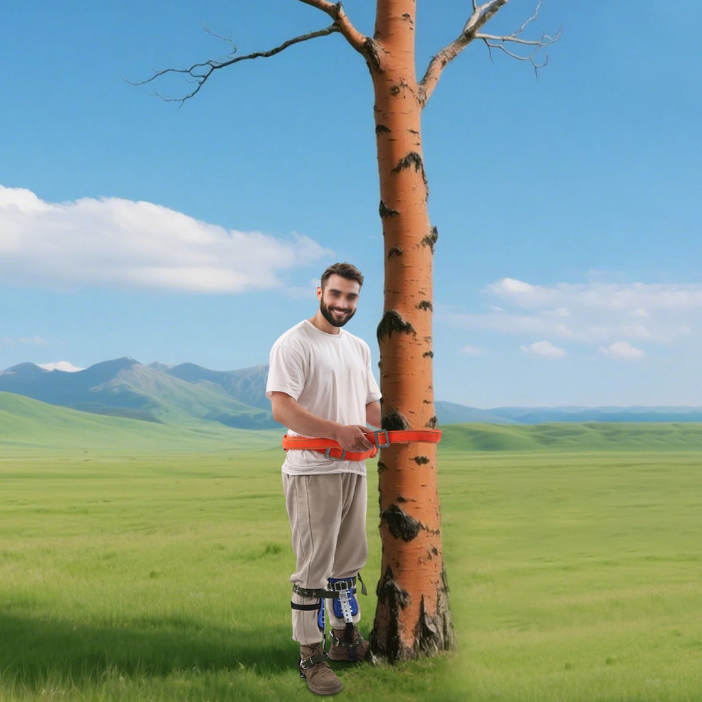 Tree Climbing Gear Adjustable Climbing Spike with Extra Multi-Functional Straps.
