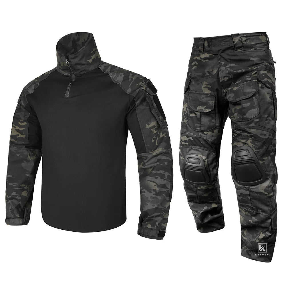 KRYDEX Camouflage Shirt & Pants Kit Outdoor Uniform