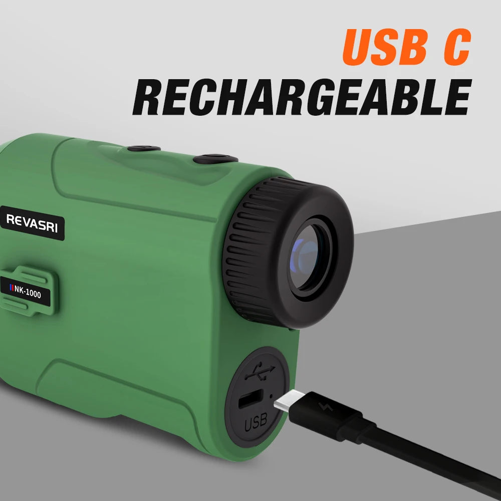 REVASRI 1000M Multi-Function Hunting Rangefinder with Speed & Scan Modes