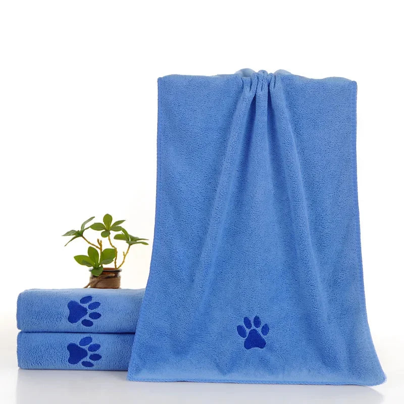 1Pc Pet Towel Soft, Thickened and Quick-drying Small Large Dog Cat Bath Towel Absorbs Water.