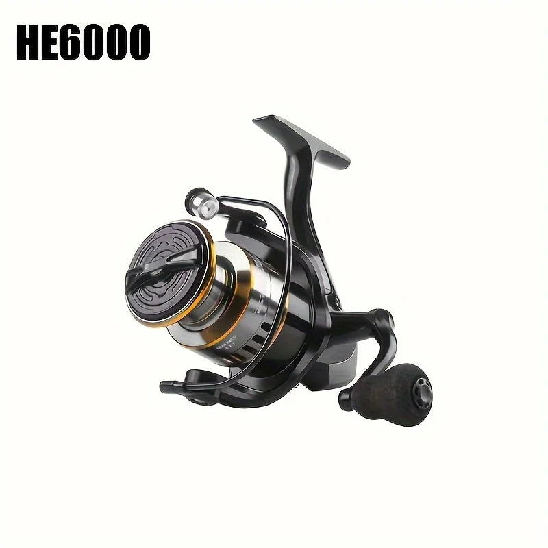 HE6000-7000 Spinning Wheel Fishing Reel - Smooth 5.2:1 Speed Ratio, 10KG.