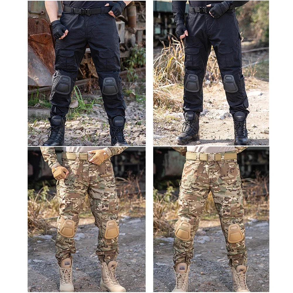 Men Sport Trousers Camouflage Multicam Trekking Hunting Clothes Outdoor