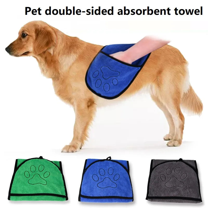 35*75cm/50*100cm Microfiber Pet Bath Towel Embroidered Super.