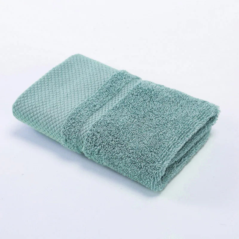 Solid Color Cotton Super Absorbent Hand Towel Face Hand Towel Thicken.
