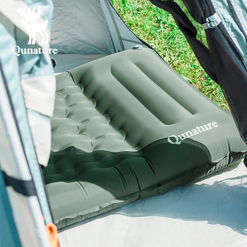 Qunature Local Shipping Camping Inflatable Mattress Sleeping Pad Ultralight.