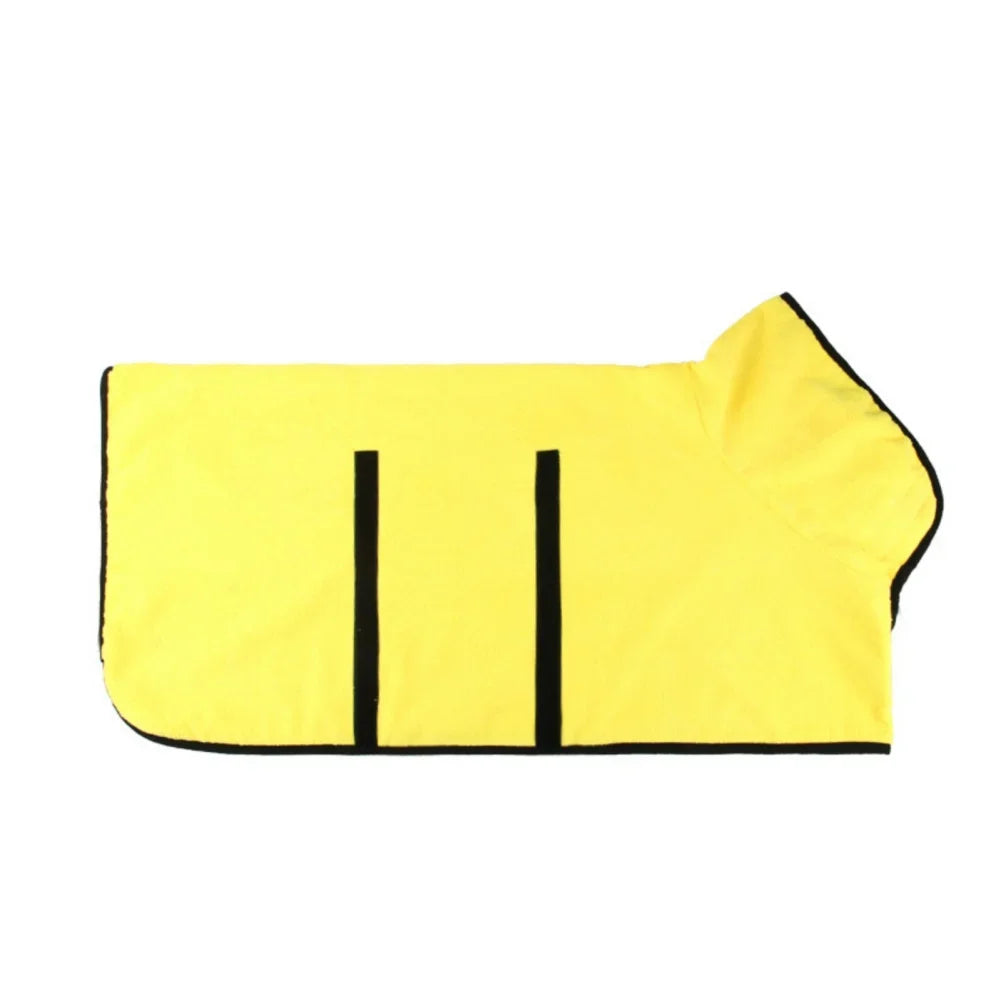 Dog Bathrobe Bath Towel Robe Absorbent Soft Towel for Large Medium Small Dog.