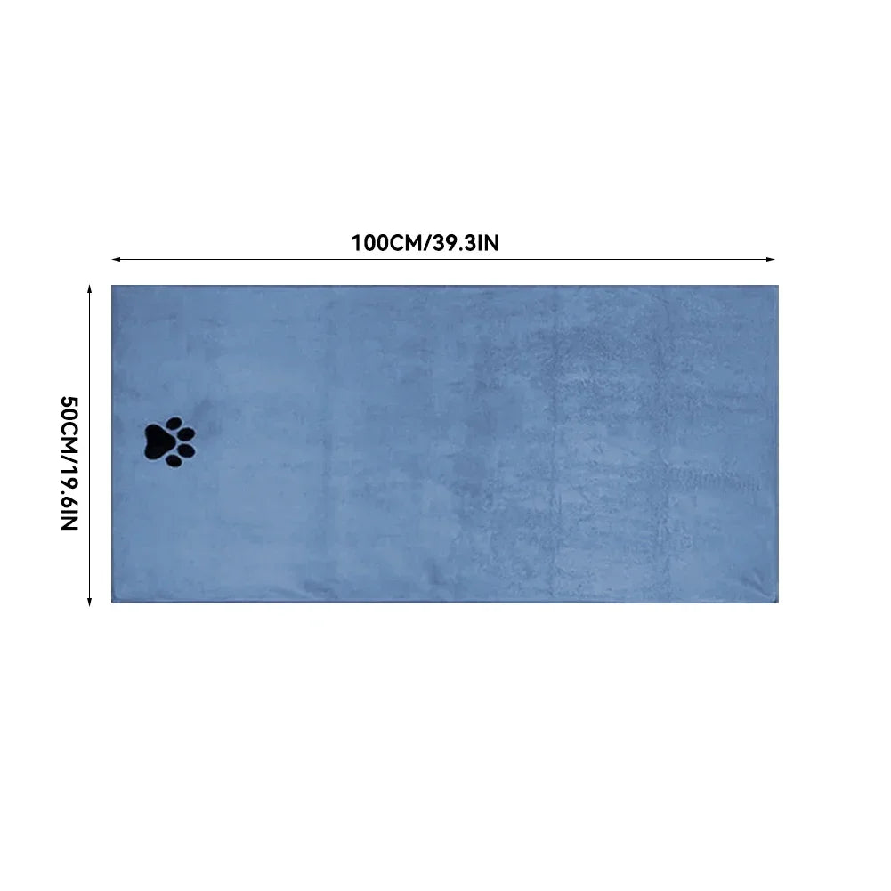 35*75cm/50*100cm Microfiber Pet Bath Towel Embroidered Super.
