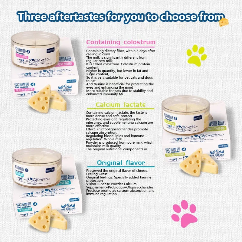 Pet Freeze-dried Food High Calcium Cheese Rich in Nutrients.