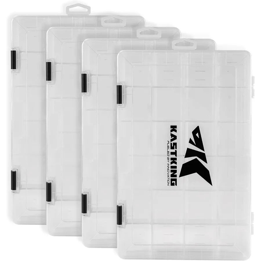 KastKing Karryall Fishing Tackle Bags with 4 3700 Tackle Trays for Saltwater and Freshwater.