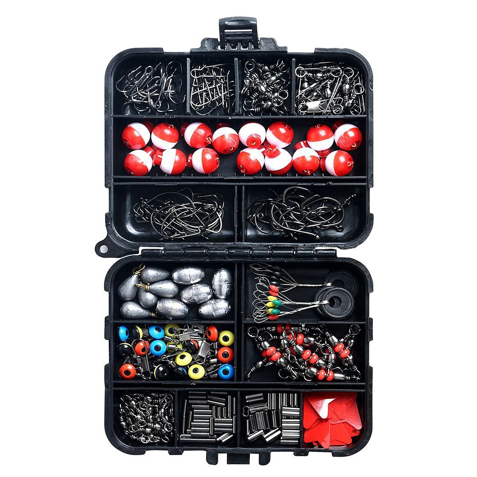 263pc Fishing Accessories Kit – Hooks, Sinkers, Bobbers, Swivels & Pliers | LTW