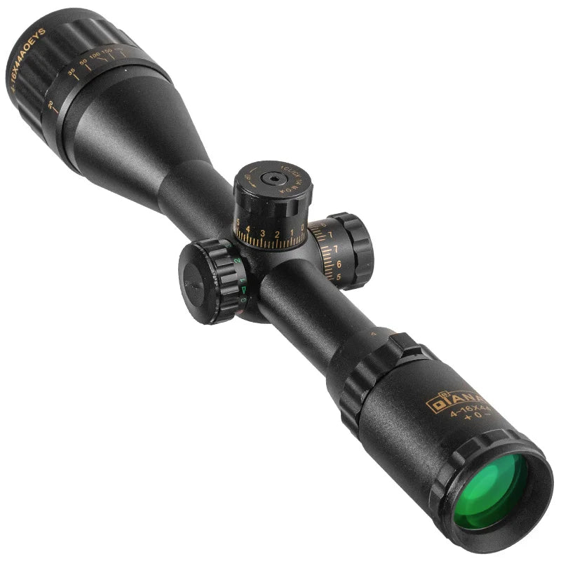 DIANA 4-16x44 Tactical Riflescope Optic Sight Green Red Illuminated.