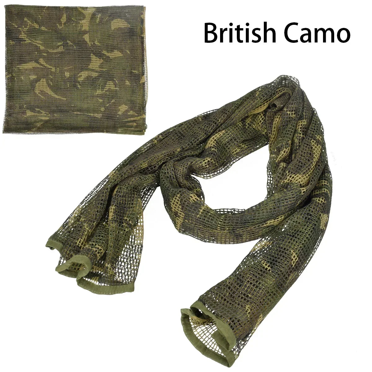 Camouflage Netting Tactical Mesh Net Camo Scarf Sports Hunting Shooting Wild.