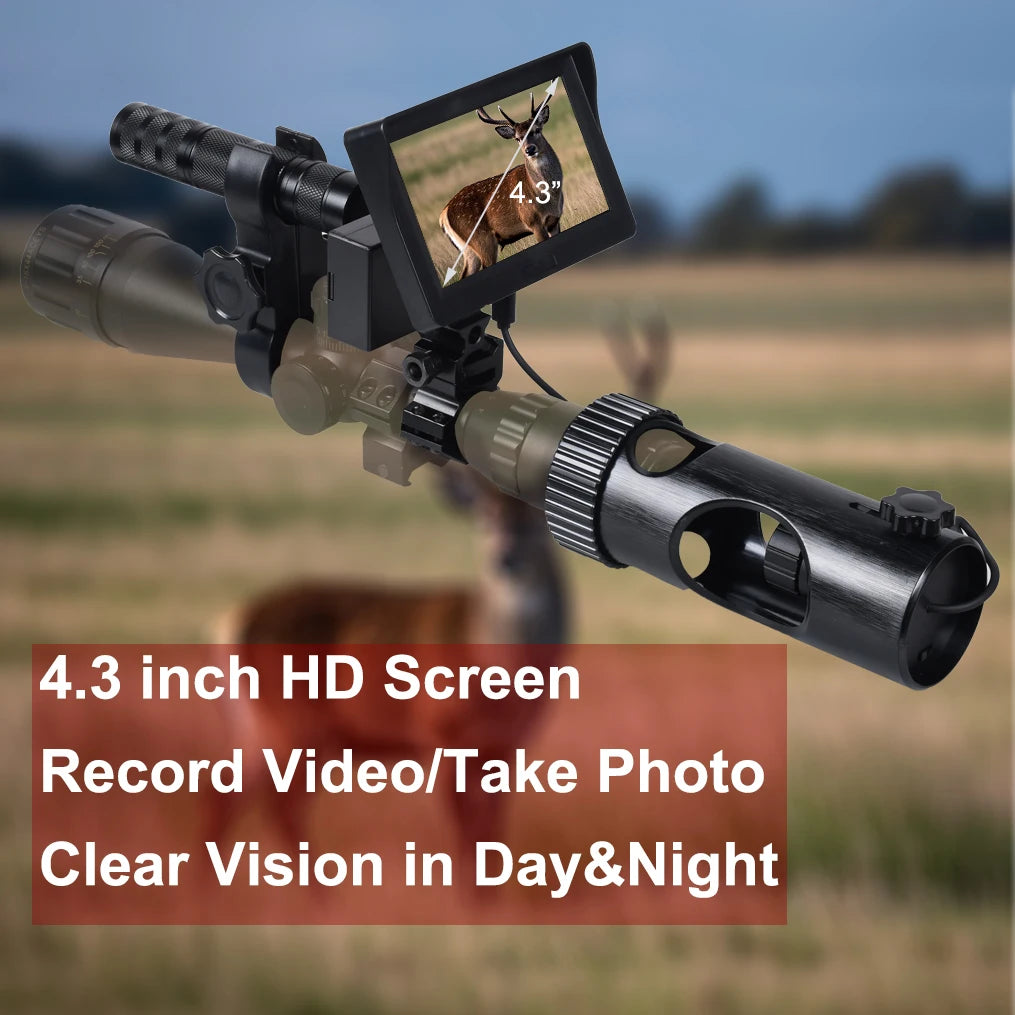Digital Night Vision Riflescope - 850nm Infrared Scope with HD 720P Camera