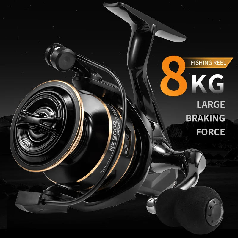 NX Fishing Reel Spinning Reel Metal Reel Cup 10KG Max Drag.