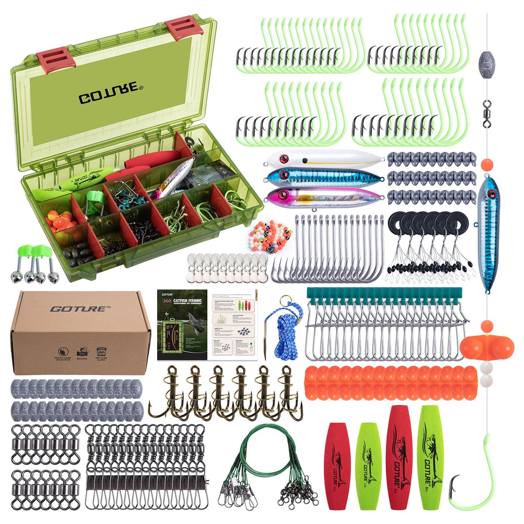 Goture Catfish Rig DIY Making Kit Bank Fishing Catfishing Tackle Catfish.