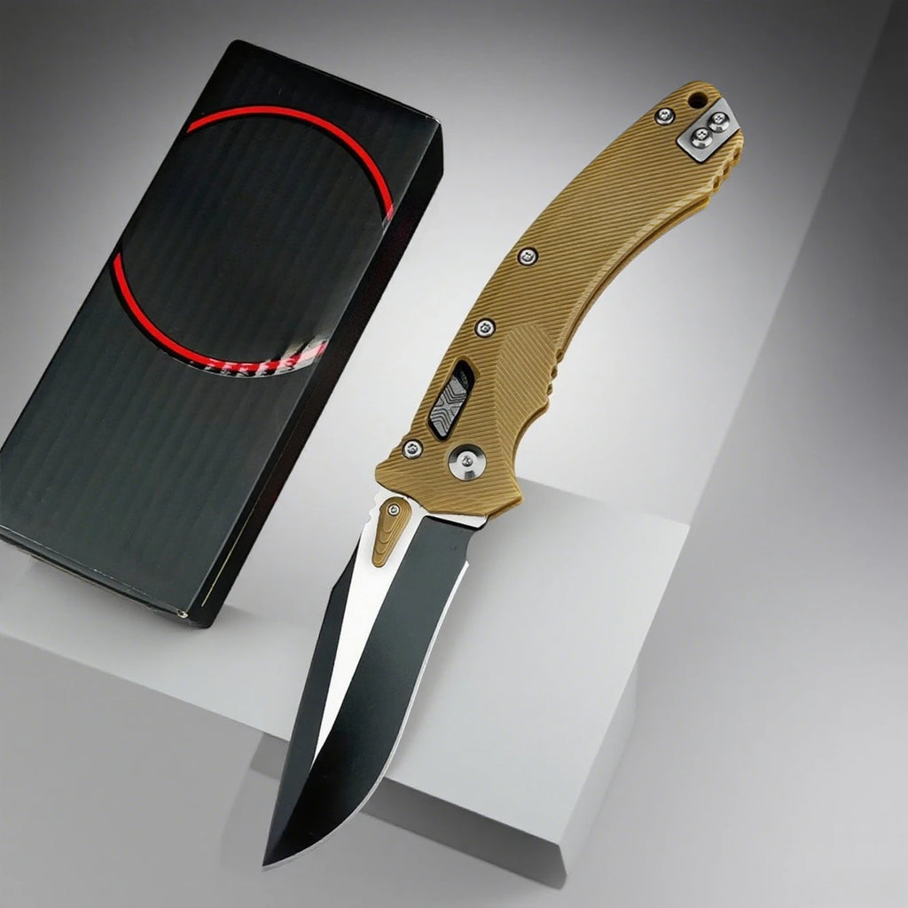 Micro MSI Folding Pocket Knife Nylon Fiber Outdoor Rock Climbing.