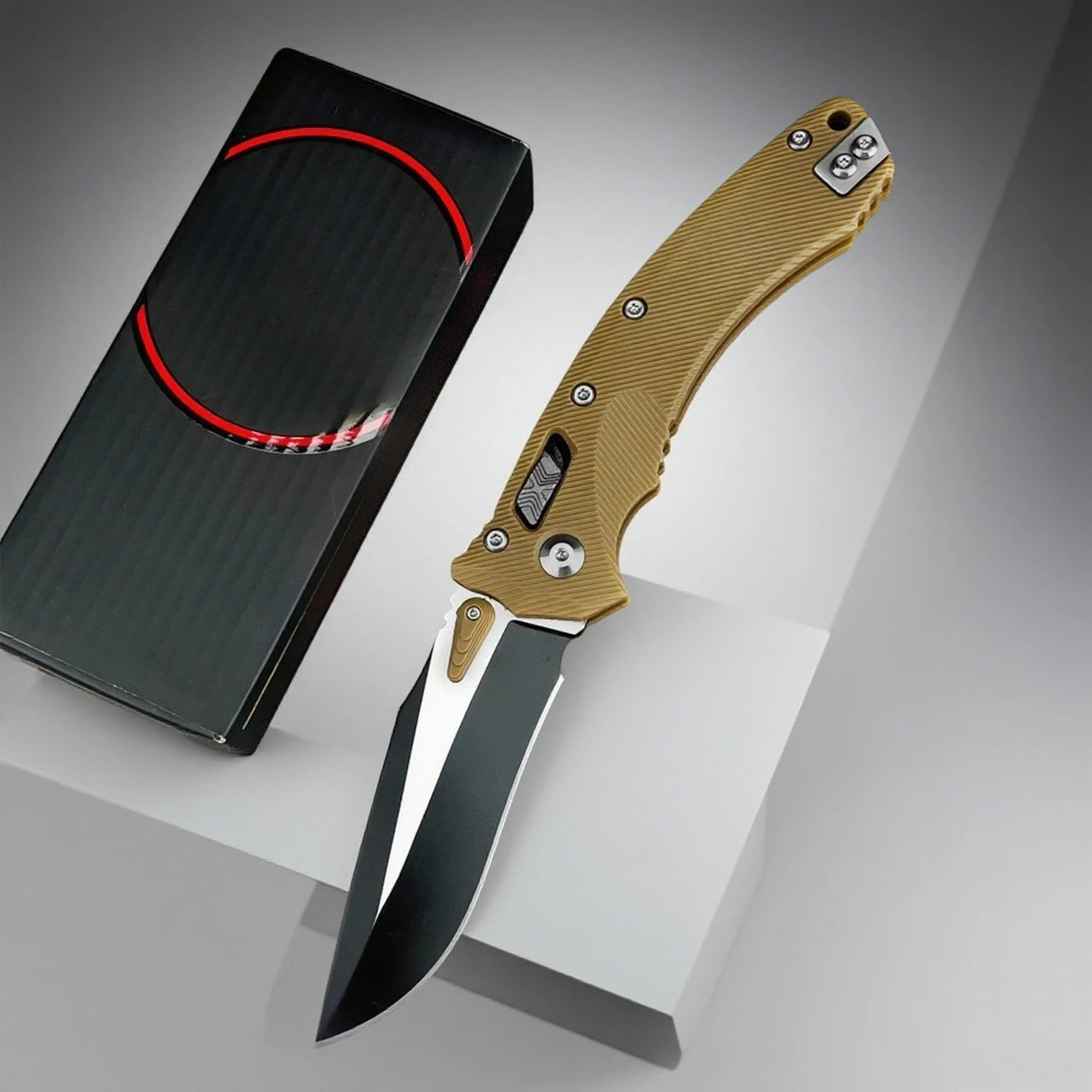 Micro MSI Folding Pocket Knife Nylon Fiber Outdoor Rock Climbing.